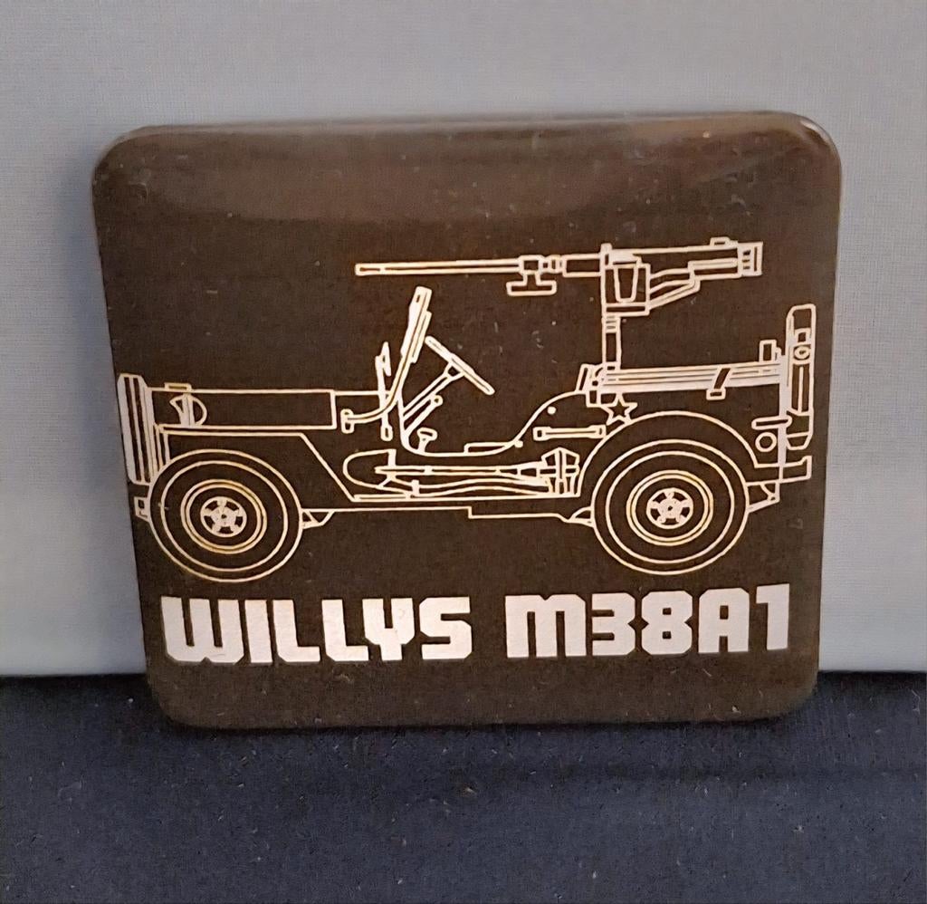 Magneet Willys M38A1 5x5cm, Ophalen of Verzenden, Nieuw, Auto's