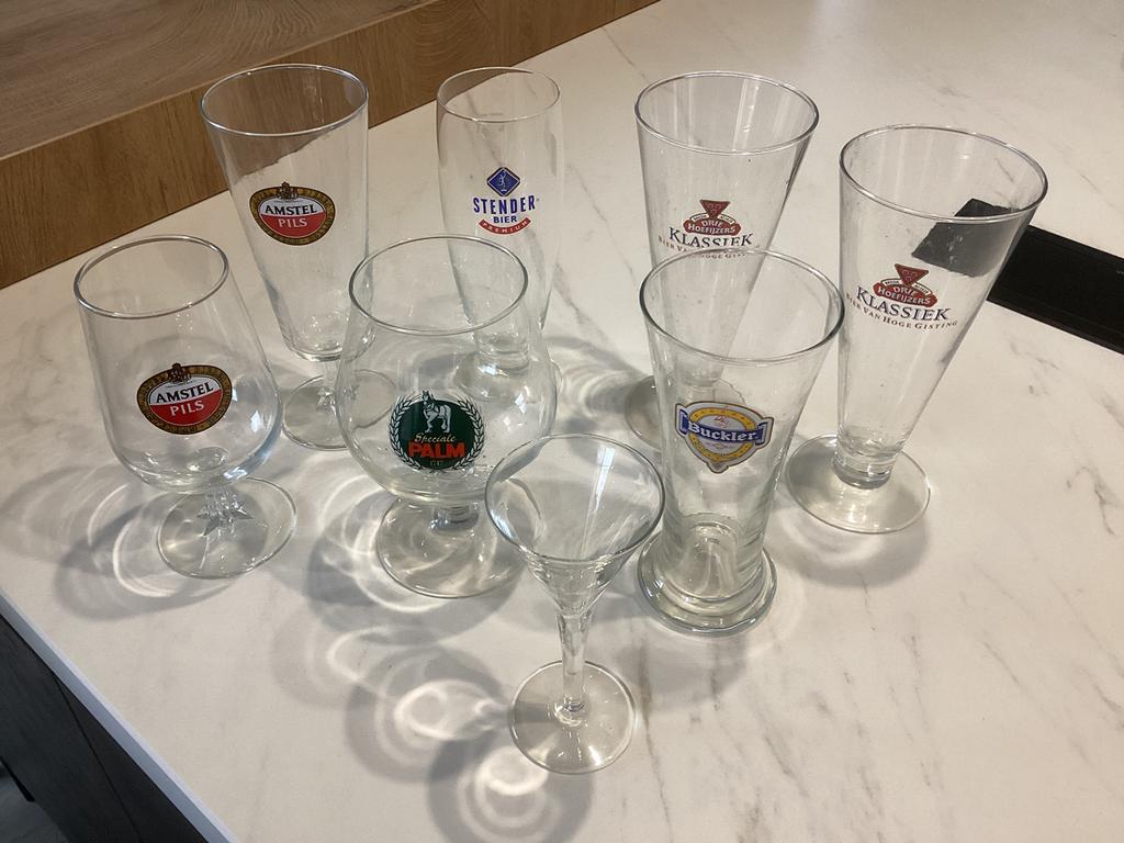 Diverse Bierglazen, Verzamelen, Ophalen, Zo goed als nieuw, Bierglas