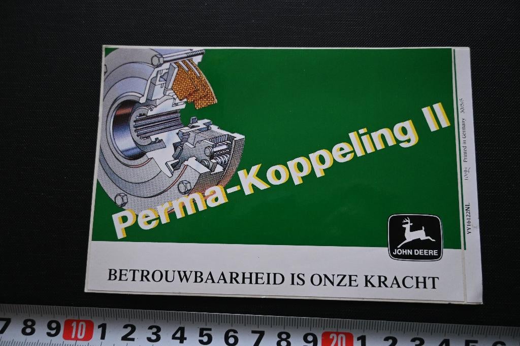sticker john deere perma-koppeling betrouwbaarheid kracht *, Ophalen, Zo goed als nieuw