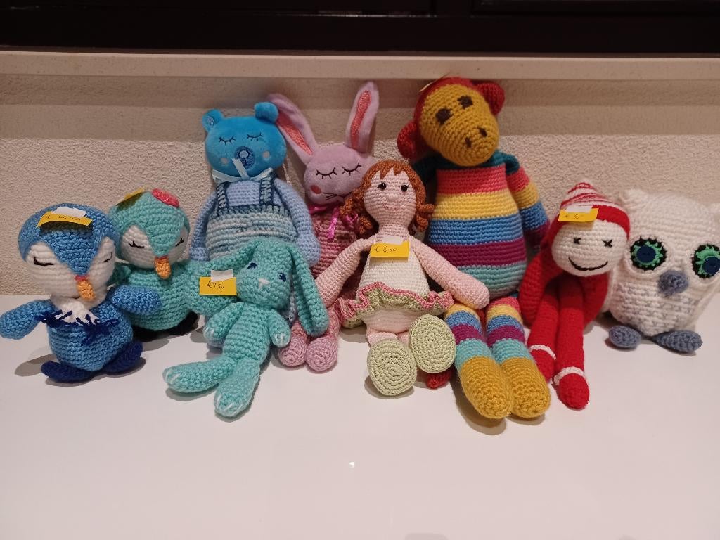 partij gehaakte knuffels, sleutelhangers, potten, Ophalen, Nieuw, Haken, Overige typen