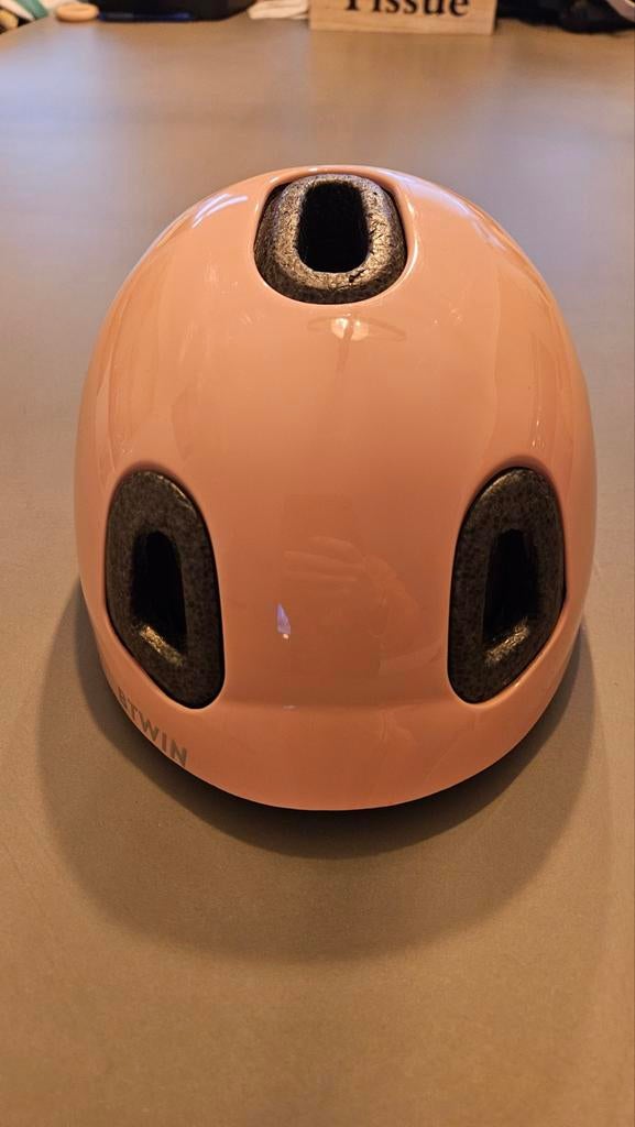 BTWIN Fietshelm baby 500 roze, maat XXS (44-49cm), Fietsen en Brommers, Fietsaccessoires | Fietshelmen, Ophalen, Zo goed als nieuw