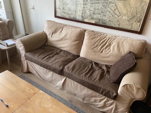 Gevraagd: kussenhoezen voor Ikea slaapbank, Ophalen, Gebruikt, Tweepersoons, 75 tot 100 cm