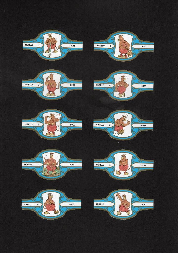 serie Boes bl/gd Murillo 10x, Verzamelen, Ophalen of Verzenden, Nieuw, Sigarenbandjes