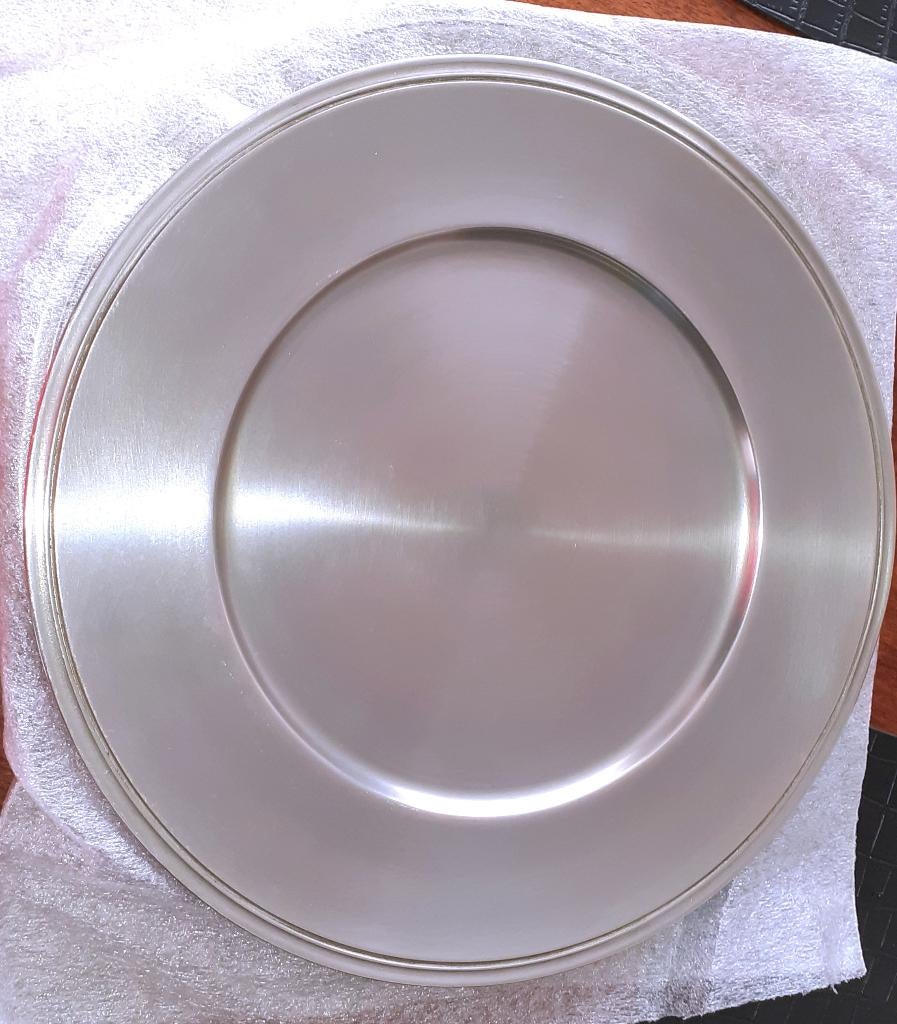 keuken antieke tinnen borden onderzetborden 30cm, Antiek en Kunst, Antiek | Tin, Ophalen of Verzenden