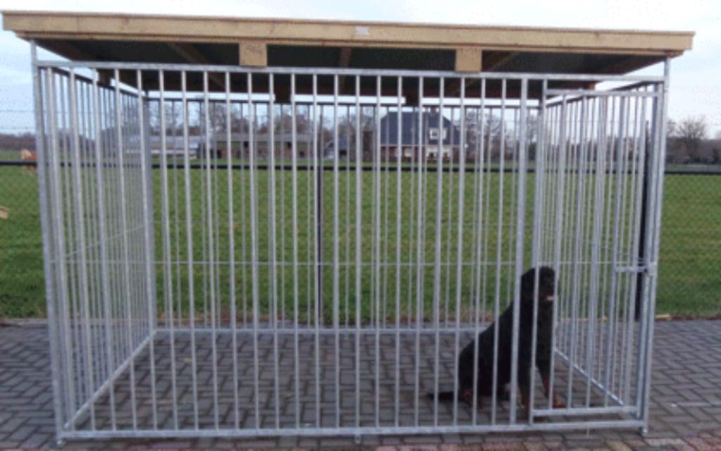 Kennel hondenren hondenverblijf kennel met dak op maat 🐕🐩�, Ophalen, Hondenkennel, 110 cm of meer, 100 cm of meer