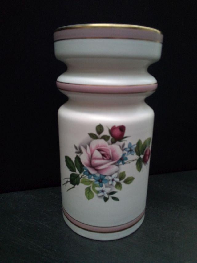 Vaas FLORA Royal 916 ~ GOUDA Holland ~ Decor ROZEN Hoog 23cm, Antiek en Kunst, Ophalen of Verzenden
