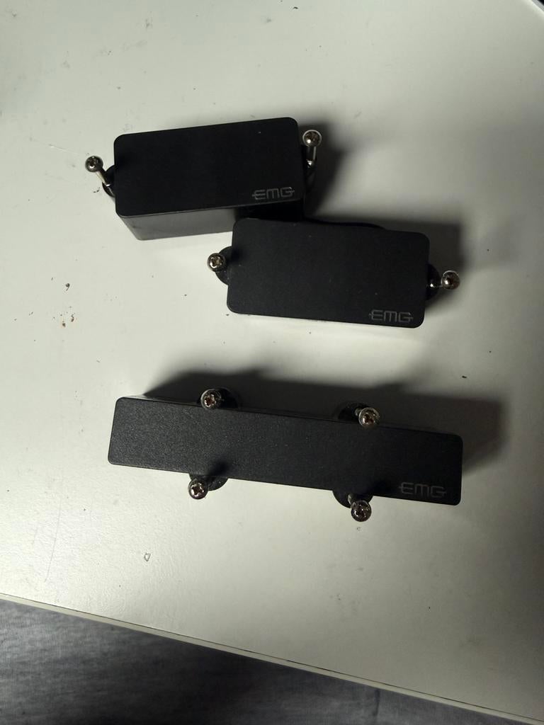 Emg pj bass pickup set met btc 2 band eq preamp, Computers en Software, Printerbenodigdheden, Gebruikt, Overige typen, Ophalen of Verzenden