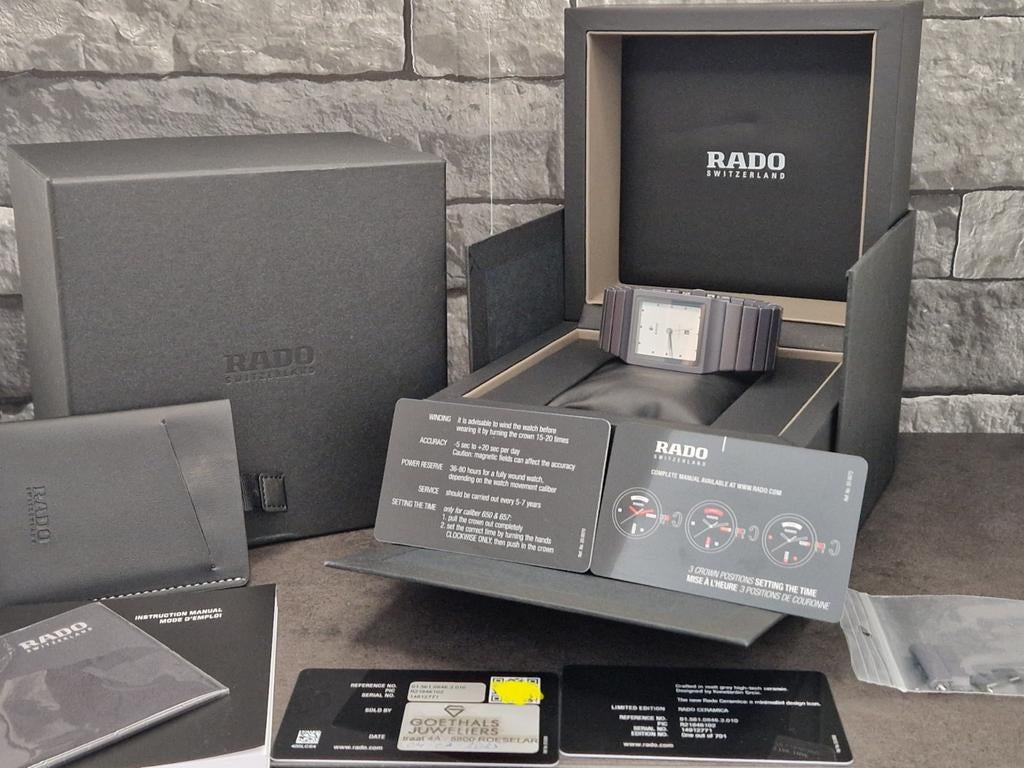 Rado Ceramica Limited Edition 1 of 701 full set 7-2025! Cera, Overige merken, Overige materialen, Polshorloge, Overige materialen