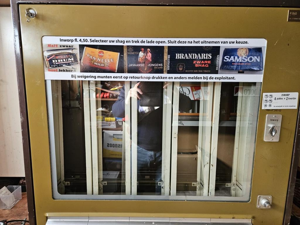 Sielaff & Co Shag Sigarettenautomaat uit de jaren 70e/80e., Verzamelen, Automaten | Overige, Ophalen, Eu, Gebruikt, Eu