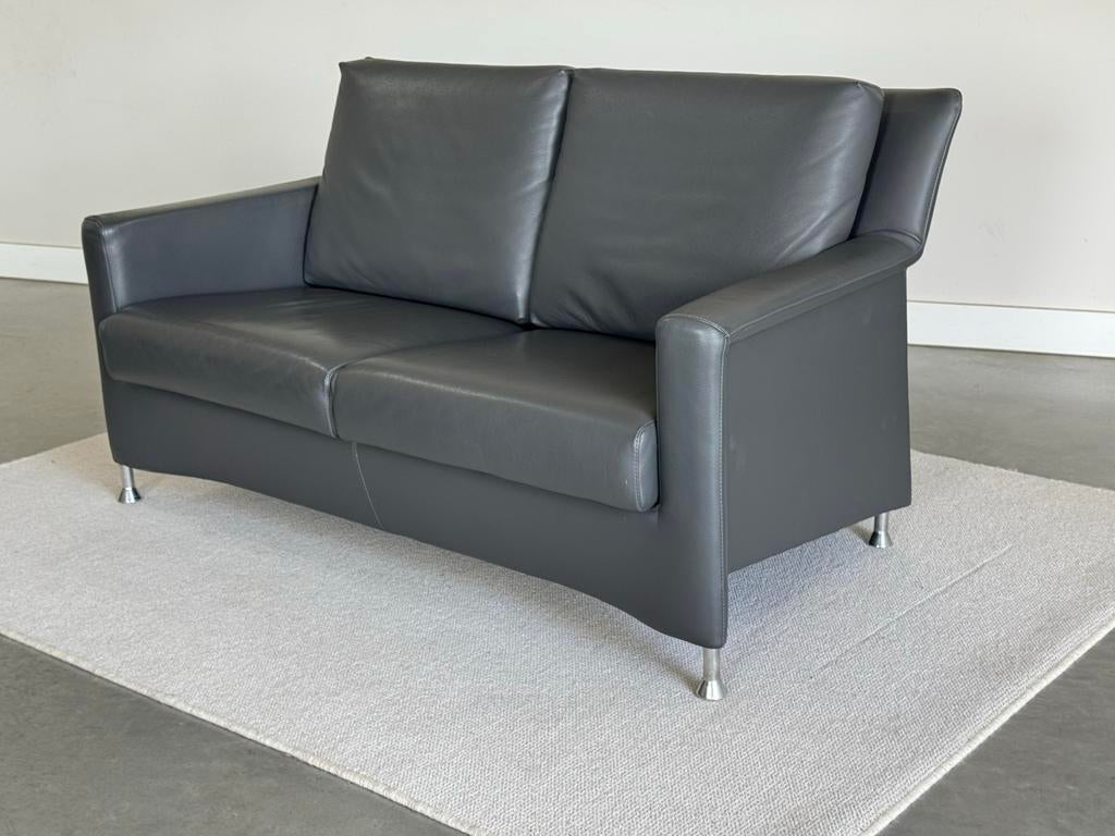Leolux Paian Leder 2-zits | Als nieuw | Design  155cm breed, Leolux, Leolux, 150 tot 200 cm, Tweepersoons