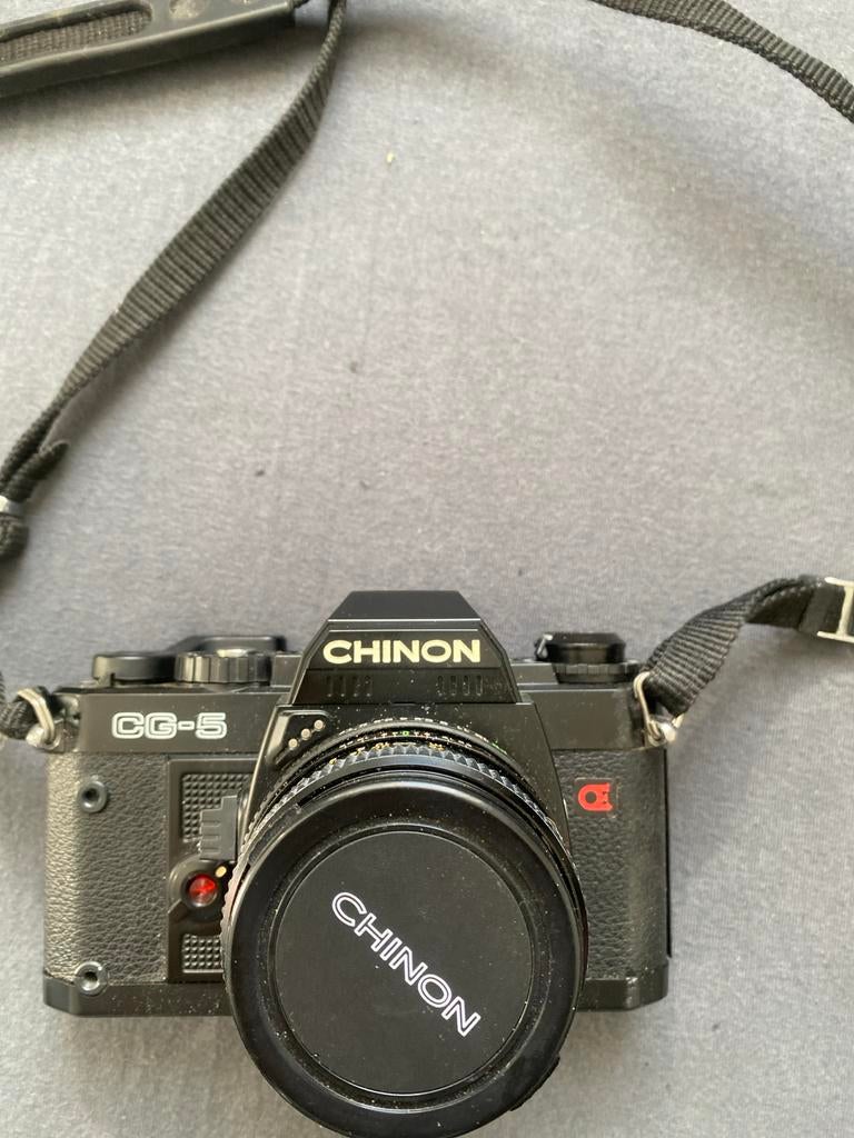 Chinon CG-5 analoge spiegelreflexcamera in nieuwe staat, Ophalen of Verzenden, Gebruikt, Spiegelreflex, Overige Merken