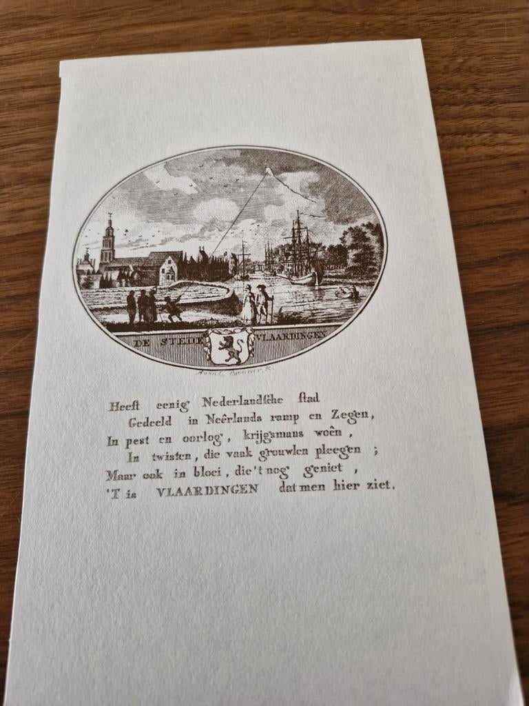 Prent Vlaardingen, Ophalen of Verzenden, Voor 1940, Gebruikt, Overige onderwerpen