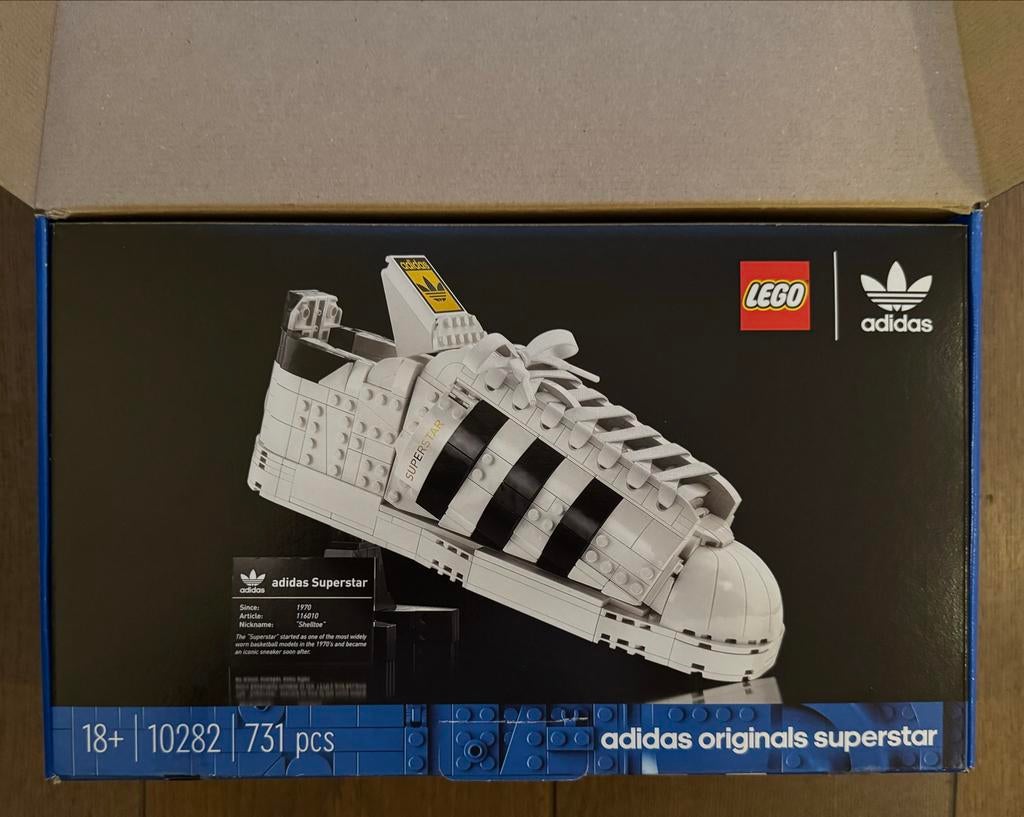 LEGO Adidas Originals Superstar 10282, Ophalen of Verzenden, Nieuw, Complete set, Lego
