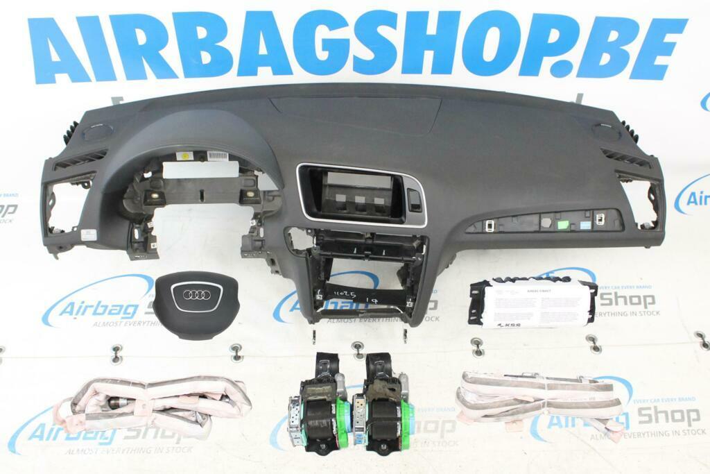 Airbag set Dashboard zwart stiksels Audi Q5 - 8R, Gebruikt, Ophalen of Verzenden