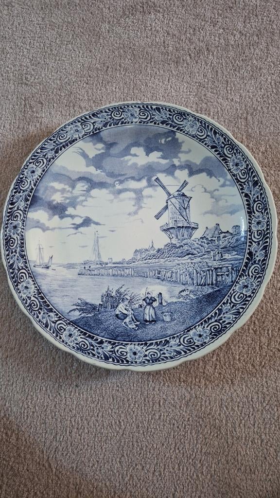 Ovale Delfts Blauw schaal van Boch België, Ophalen of Verzenden