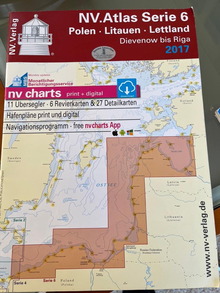 Zeekaarten Polen/Litauen/Estland, Gotekanaal, Belgie, Watersport en Boten, Ophalen, Gebruikt