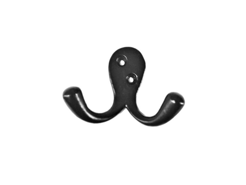 Nieuwe kapstokhaak zwart met dubbele haak, Sieraden, Tassen en Uiterlijk, Piercings, Nieuw, Overige materialen, Ophalen of Verzenden