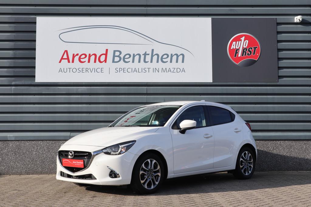 Mazda 2 1.5 Skyactiv-G GT-M Black Suede Camera / Navi / Clim, Voorwielaandrijving, 12 maanden, Euro 6, Wit