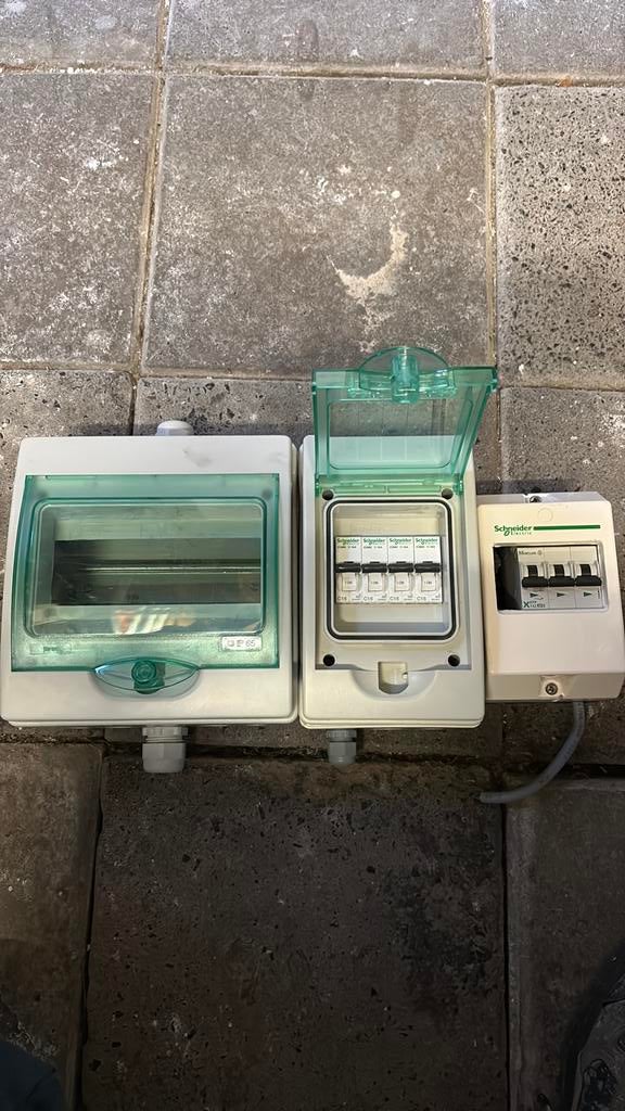Schneider IP65 Verdeelkast / Groepenkast en automaten 16A, Ophalen of Verzenden, Gebruikt, Overige typen