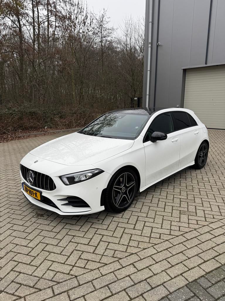 Mercedes-Benz A-Klasse A 200 163pk 7G-DCT 2019 Wit *NAP*, Zwart, 4 cilinders, Origineel Nederlands, 75 €/maand