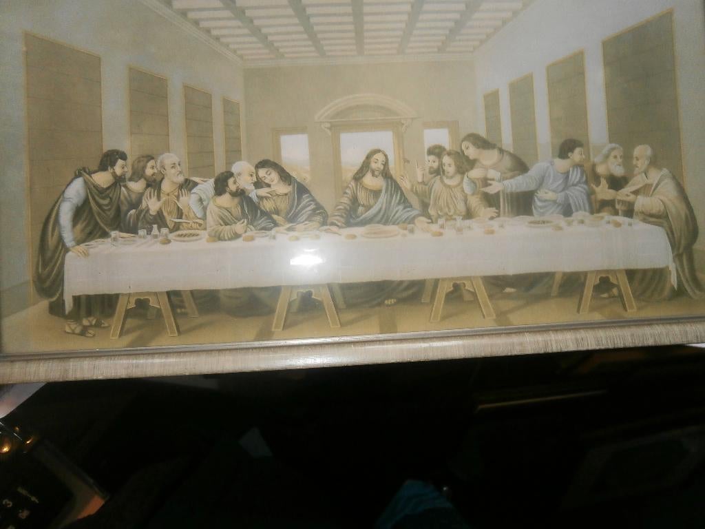 Gekleurde prent Laatste Avondmaal, Was een geschenk, Ophalen of Verzenden