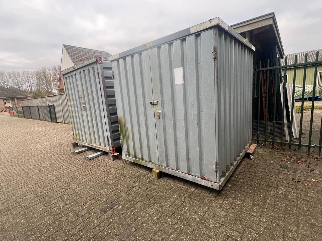 Demontabele containers: Bos en Kovobel 2x2 in prima staat, Ophalen, Gebruikt, Metaal, Containerberging