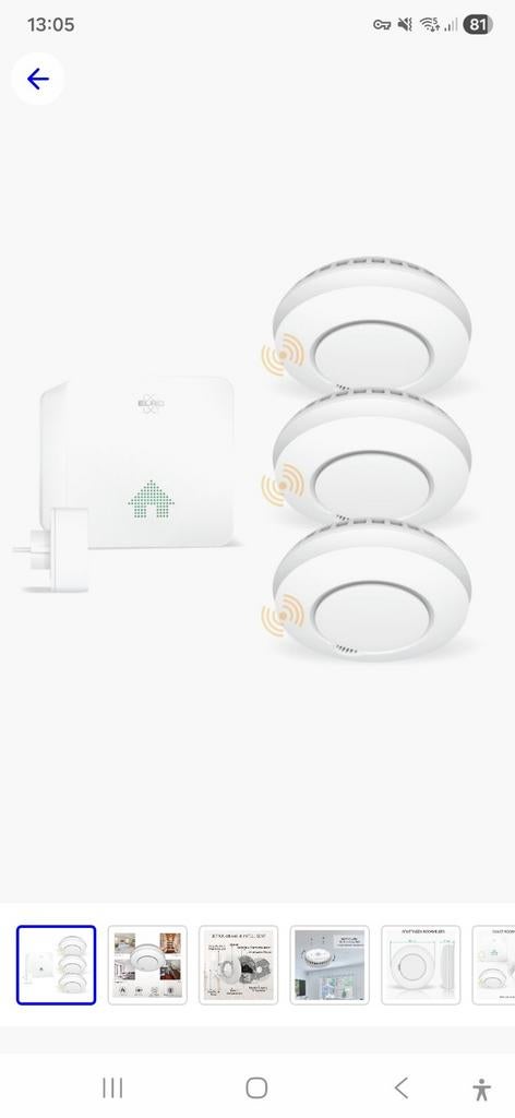 Elro slimme rookmelders 5 stuks, Ophalen of Verzenden