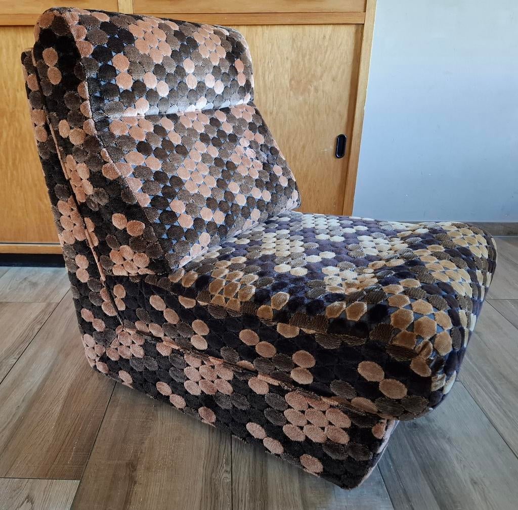 Vintage zitelement - fauteuil - uniek design, Ophalen, Gebruikt, 75 tot 100 cm, Vintage, Retro
