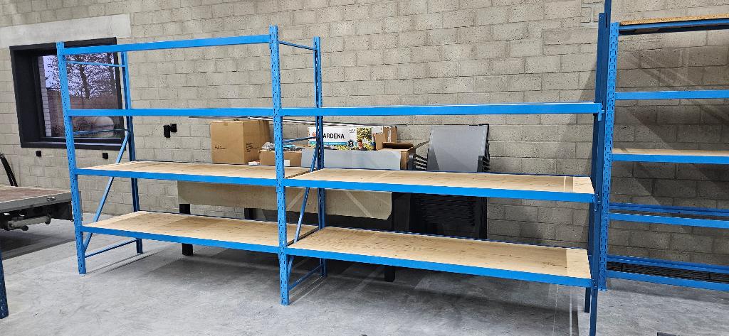 Stevig magazijnrek 414x60x200, Ophalen of Verzenden, Gebruikt