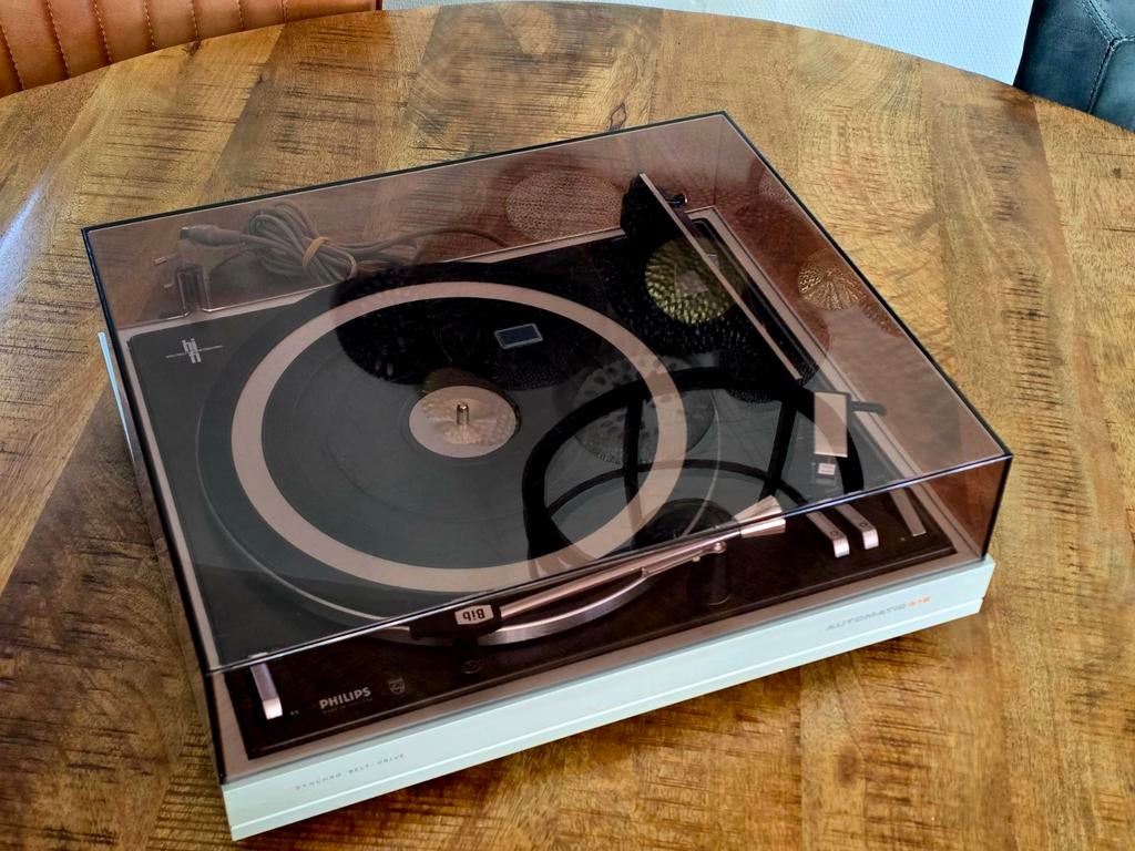 Philips 418 Platenspeler Full-Automatic, Philips, Gebruikt, Automatisch, Ophalen of Verzenden