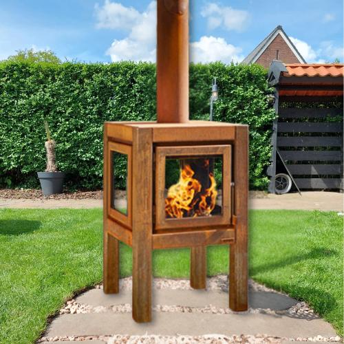 Buitenkachel Quaruba L Cortenstaal, Tuin en Terras, Tuinhaarden, Info@dekachelerij.nl, Nieuw, Ophalen of Verzenden, Coevorderstraatweg 63