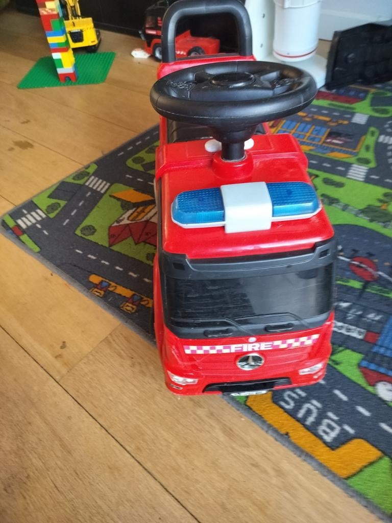 Brandweerauto loopwagen met geluiden en lichten, Ophalen