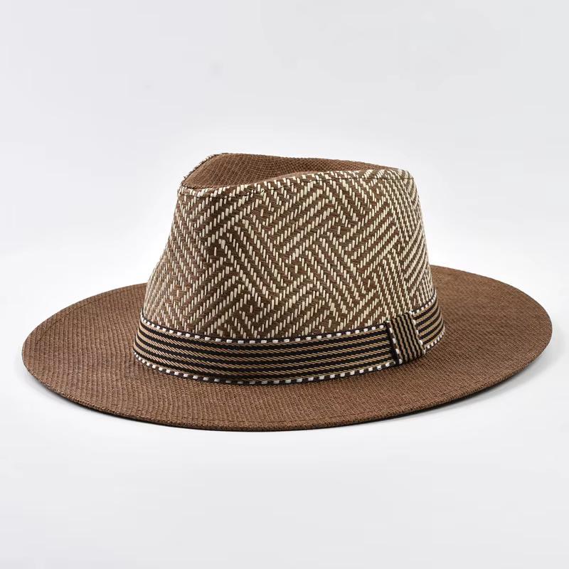 Bruine zomerhoed / panama heren dames, Verzenden, Nieuw, Hoed