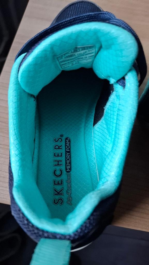 Scheches, Ophalen, Skechers, Blauw, Sneakers of Gympen