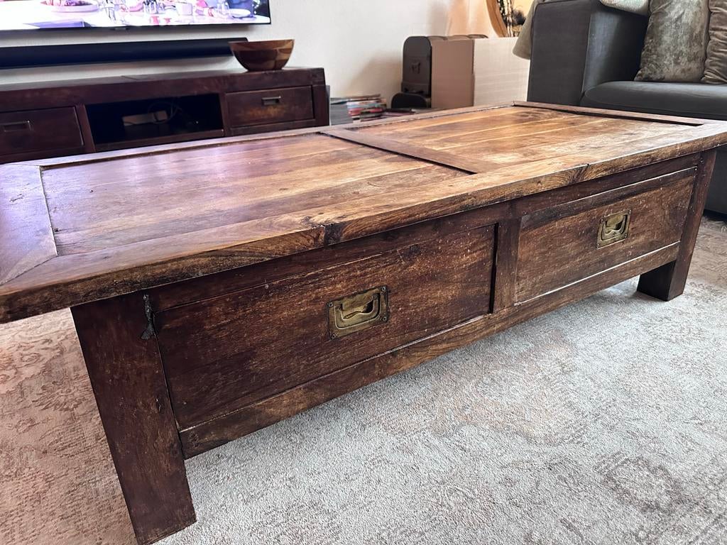 Salontafel koloniaal GRATIS afhalen, Ophalen, Gebruikt, 100 tot 150 cm, 50 tot 100 cm