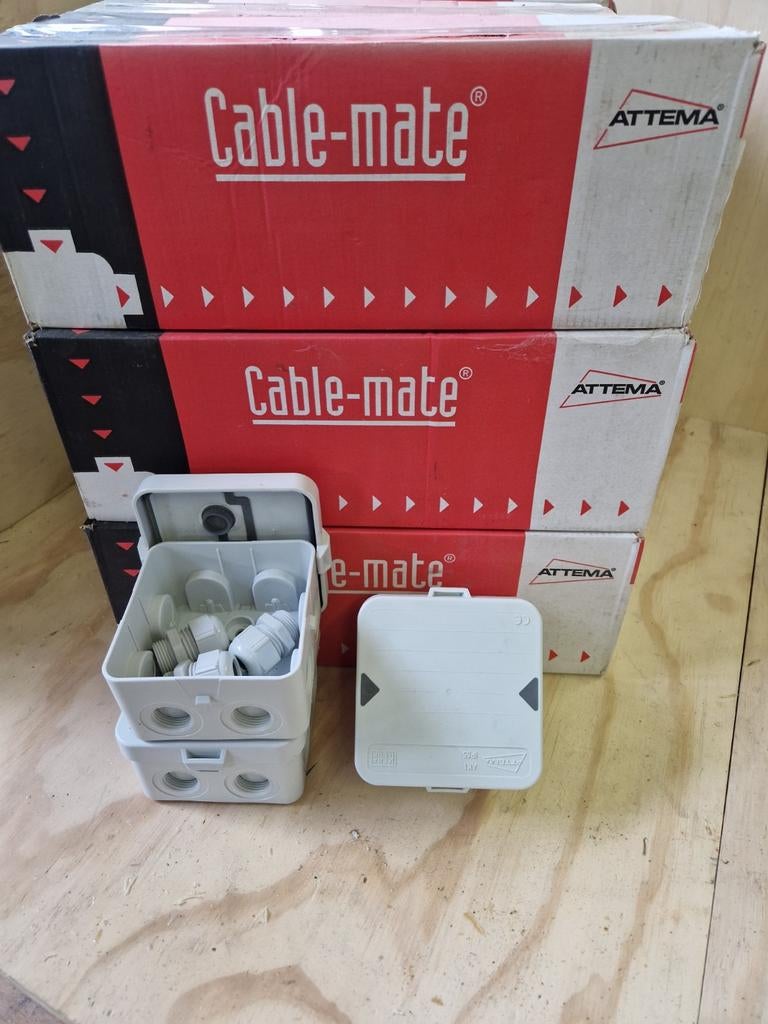 Nieuwe AK1-IP65 Kabeldozen M20 PA - 48 stuks beschikbaar, Ophalen of Verzenden