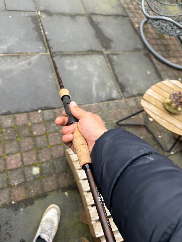 abu garcia reel hengel, Ophalen of Verzenden, Gebruikt, Werphengel