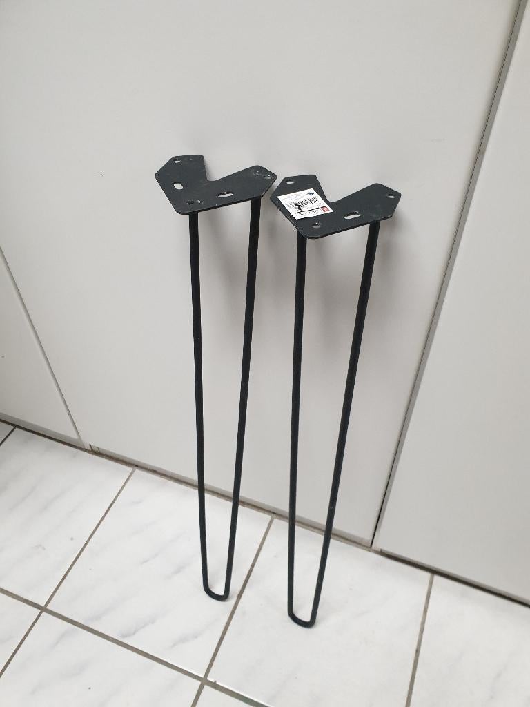 2 Duralin tafelpoten te koop, Ophalen, Tafelpoot, Minder dan 50 cm, 50 tot 100 cm