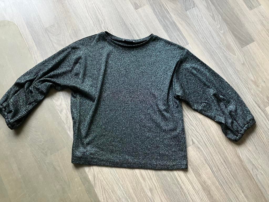 Super mooi truitje met glinstering van Zara maat M, Kleding | Dames, Ophalen of Verzenden, Zo goed als nieuw, Maat 38/40 (M), Groen