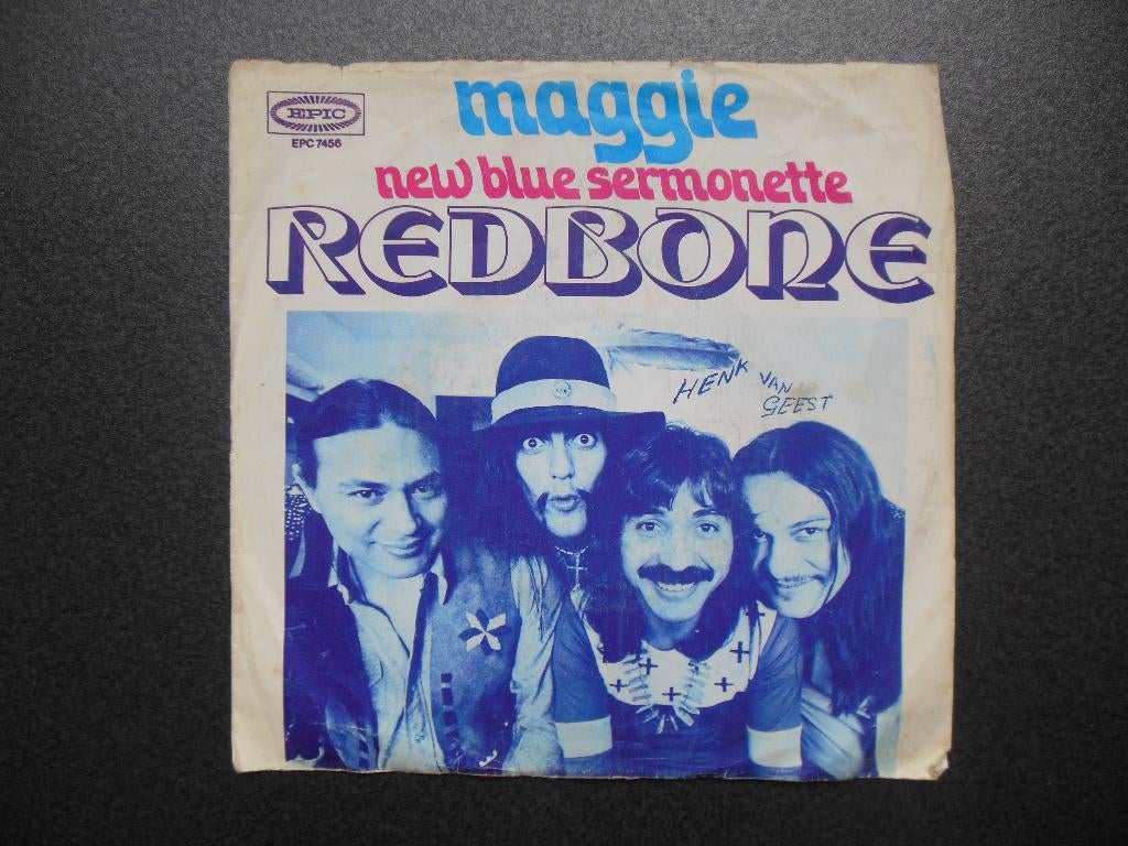 single redbone 45rpm jukebox maggie vinyl record 7inch pop, Gebruikt, 7 inch, Single, Ophalen of Verzenden
