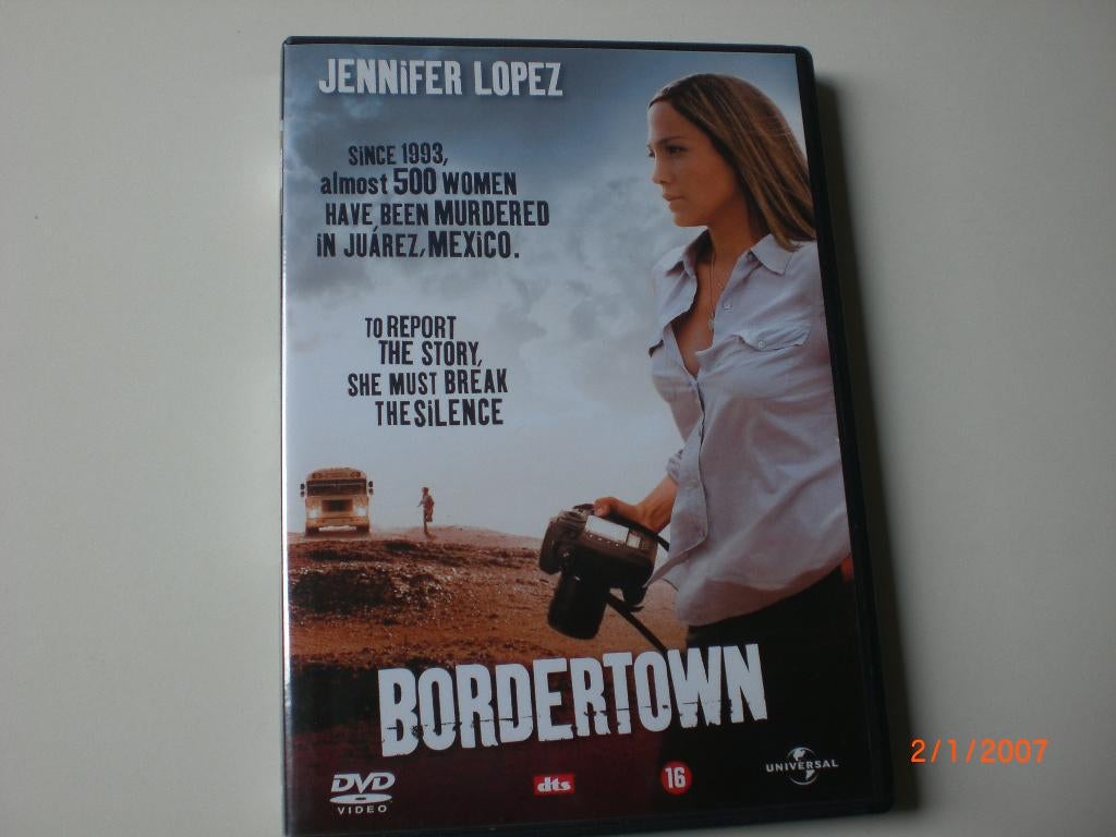 dvd Bordertown Jennifer Lopez Martin Sheen Sonia Braga, Vanaf 16 jaar, Ophalen of Verzenden, Zo goed als nieuw, Drama