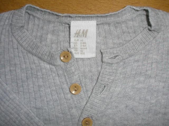 H&M granddad t- shirt grijs maat 62- nieuw -, H&M, Nieuw, Ophalen of Verzenden, Jongetje