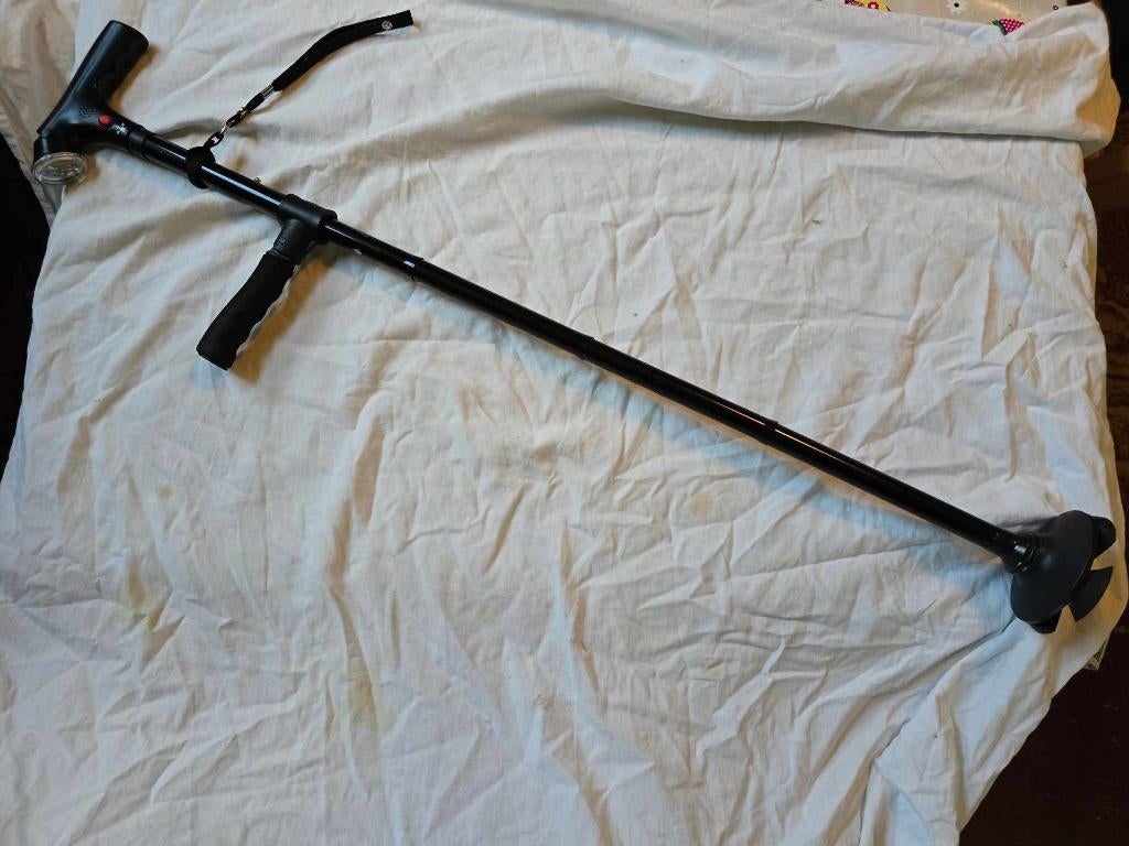 In hoogte verstelbare wandelstok met alarm en licht, -, -, Verstelbaar, Ophalen of Verzenden