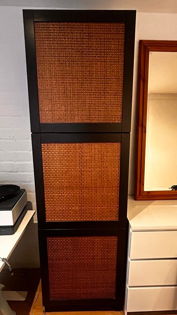 Besta kast Studsviken rotan-look deuren, Huis en Inrichting, Ophalen, Overige materialen, Gebruikt, 50 tot 100 cm