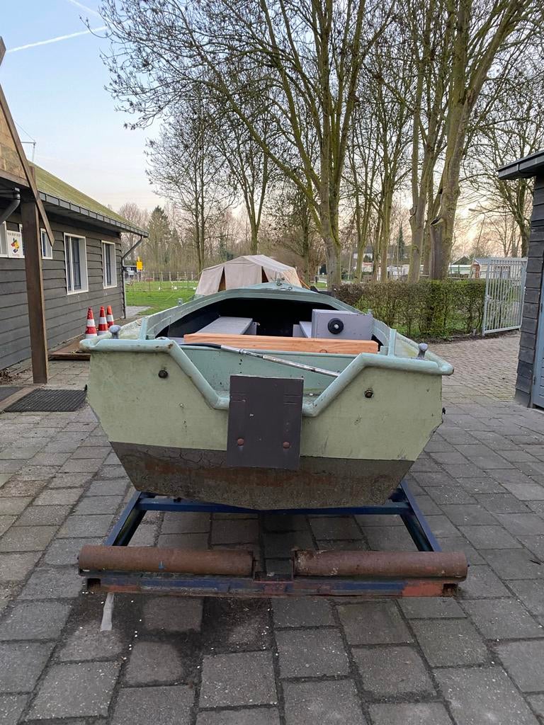 Stalen sloep, opknapper met wat werk, Watersport en Boten, Sloepen, Gebruikt, Staal, Overige brandstoffen, Ophalen of Verzenden