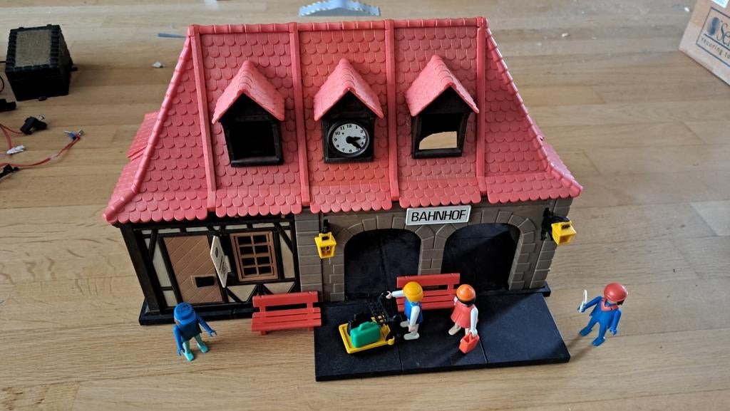 Playmobil 4300 station/Bahnhof, Ophalen of Verzenden, Gebruikt, Complete set