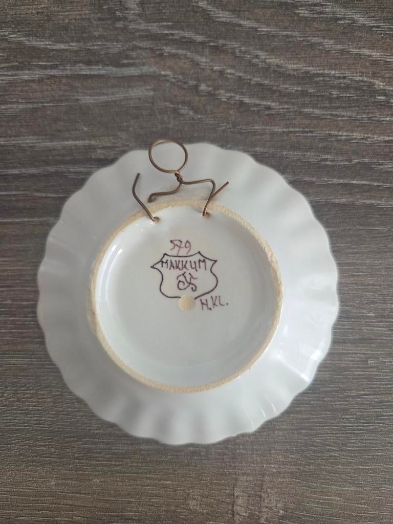 Handgeschilderd Makkums aardewerk bordje, Ophalen