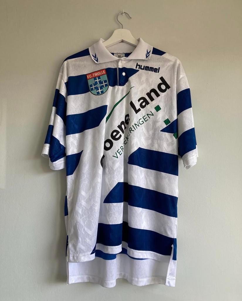 Matchworn fc Zwolle shirt 1996-1997, Blauw, Overige maten, Ophalen of Verzenden, Voetbal