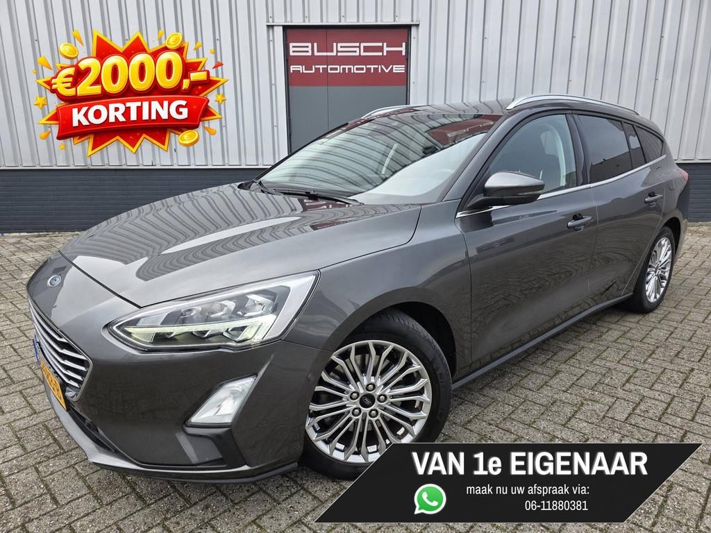 Ford Focus Wagon 1.0 EcoBoost Titanium Business | VAN 1e EIG, Auto's, Gebruikt, Euro 6, 1283 kg, Grijs