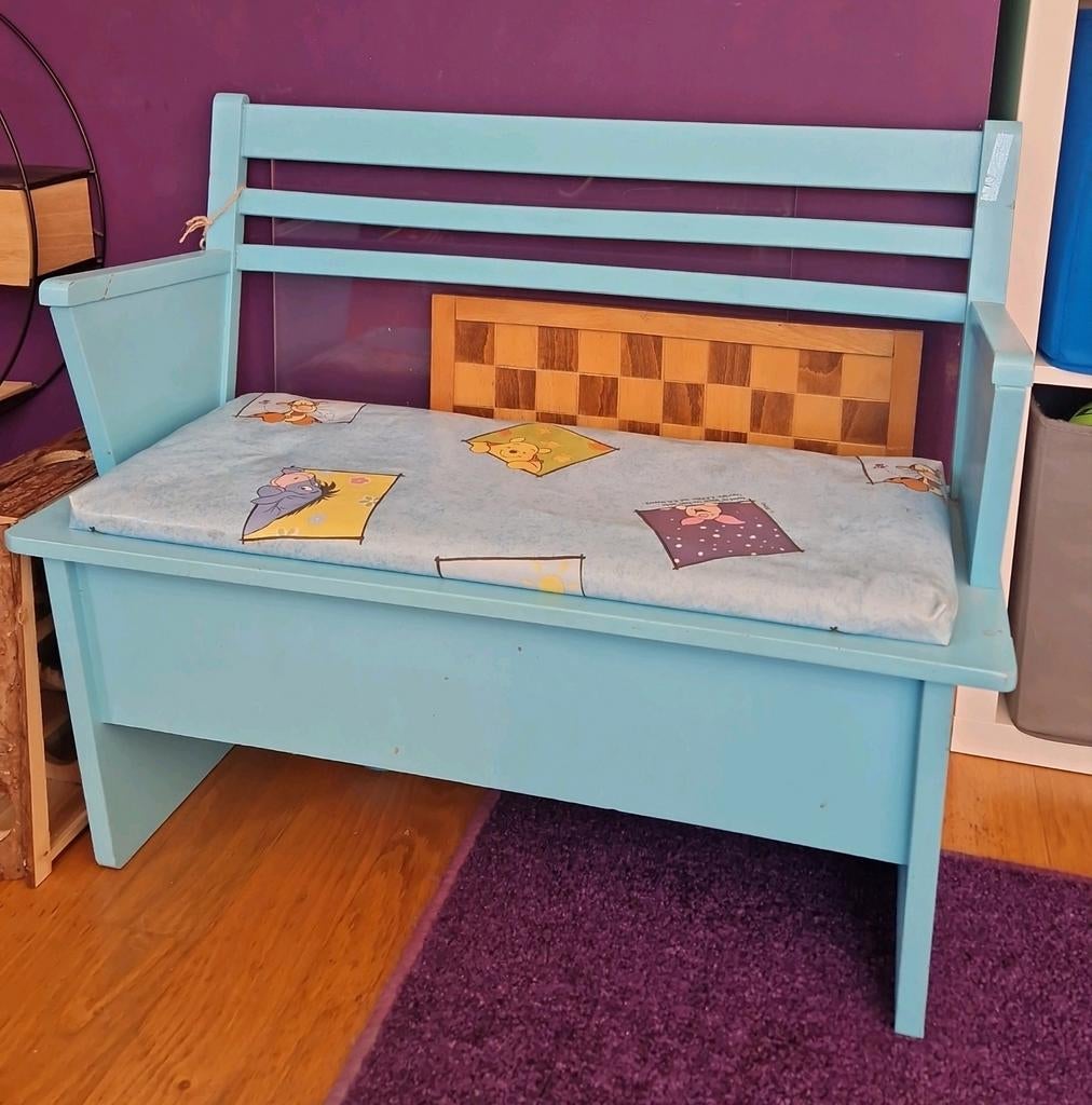 Bankje met opbergruimte, 71 cm breed, Ophalen, Gebruikt